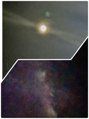夜空を眺めて