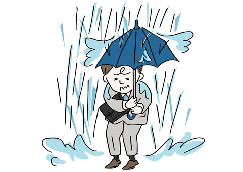 急な雨にご注意を。