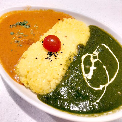 ほうれん草とバターチキン